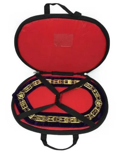 Grand Lodge - Chain Collar - Gold/Silver on Purple   Free Case
