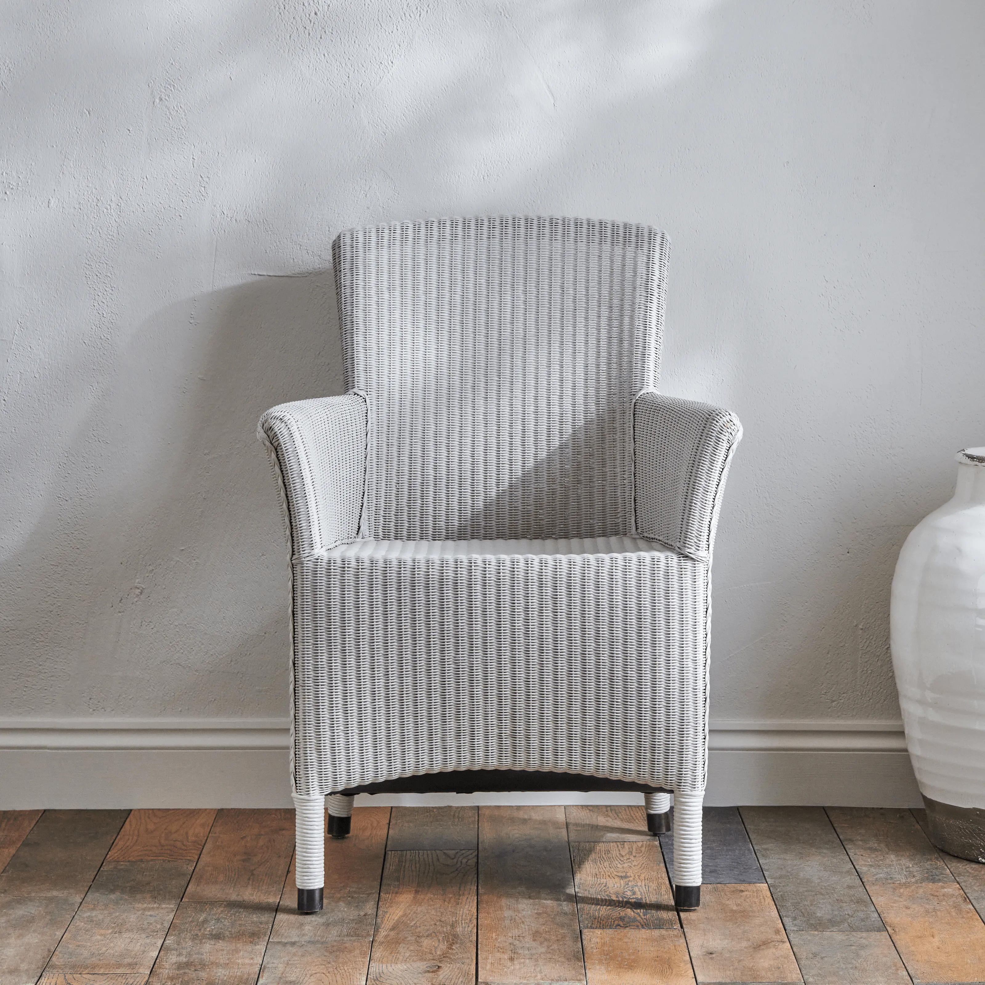 Havana Lloyd Loom Armchair, Silver Birch