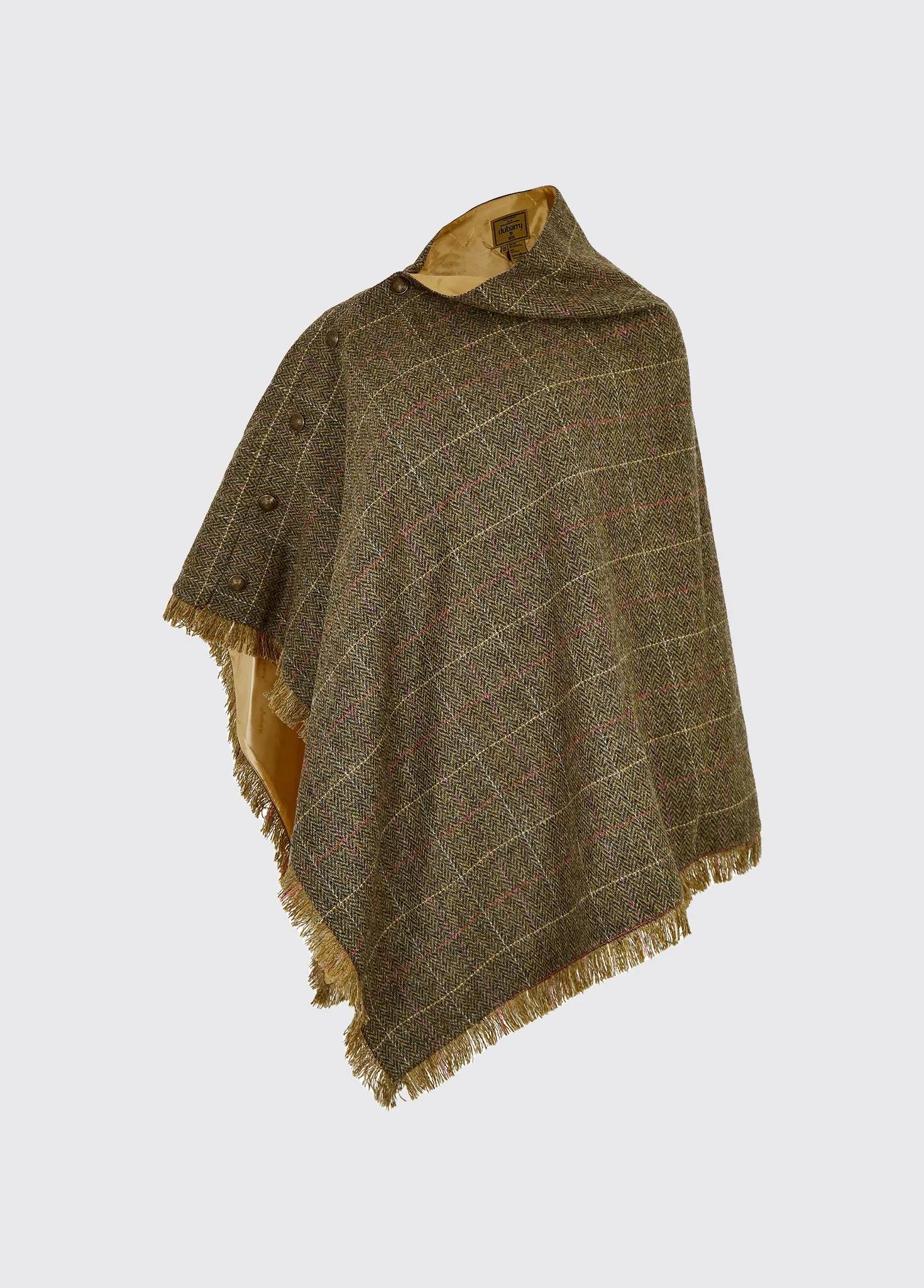 Hazelwood Tweed Poncho, Thistle