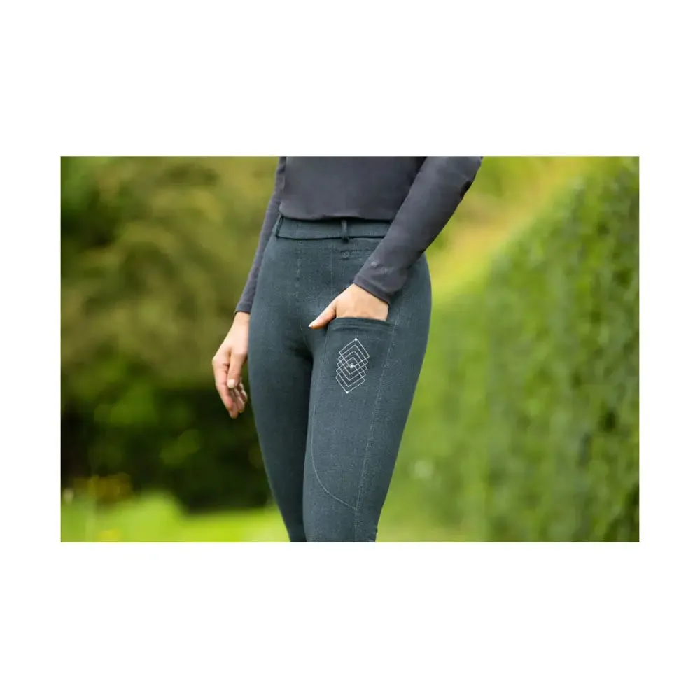 Hy Equestrian Jesmond Jewel Denim Look Tights