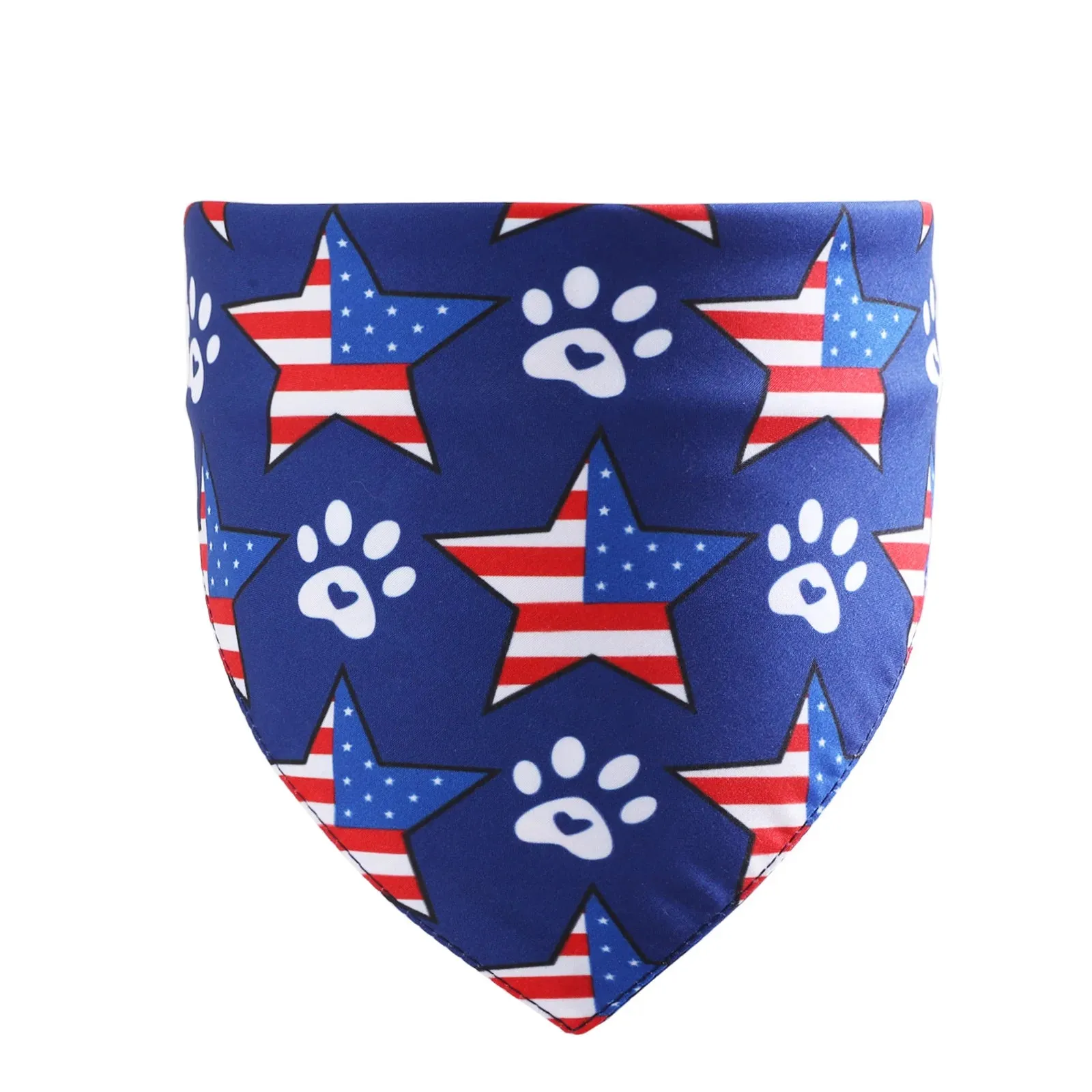 Independence Day Pet Triangle Scarf American Flag Pattern Dog Bandage for large dogs Fashion Summer Soft Pet Collar Dropshipping