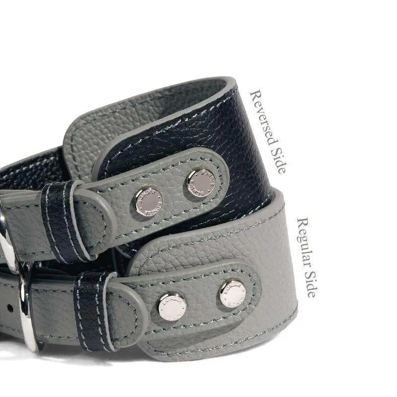 Indigo Leather Collar