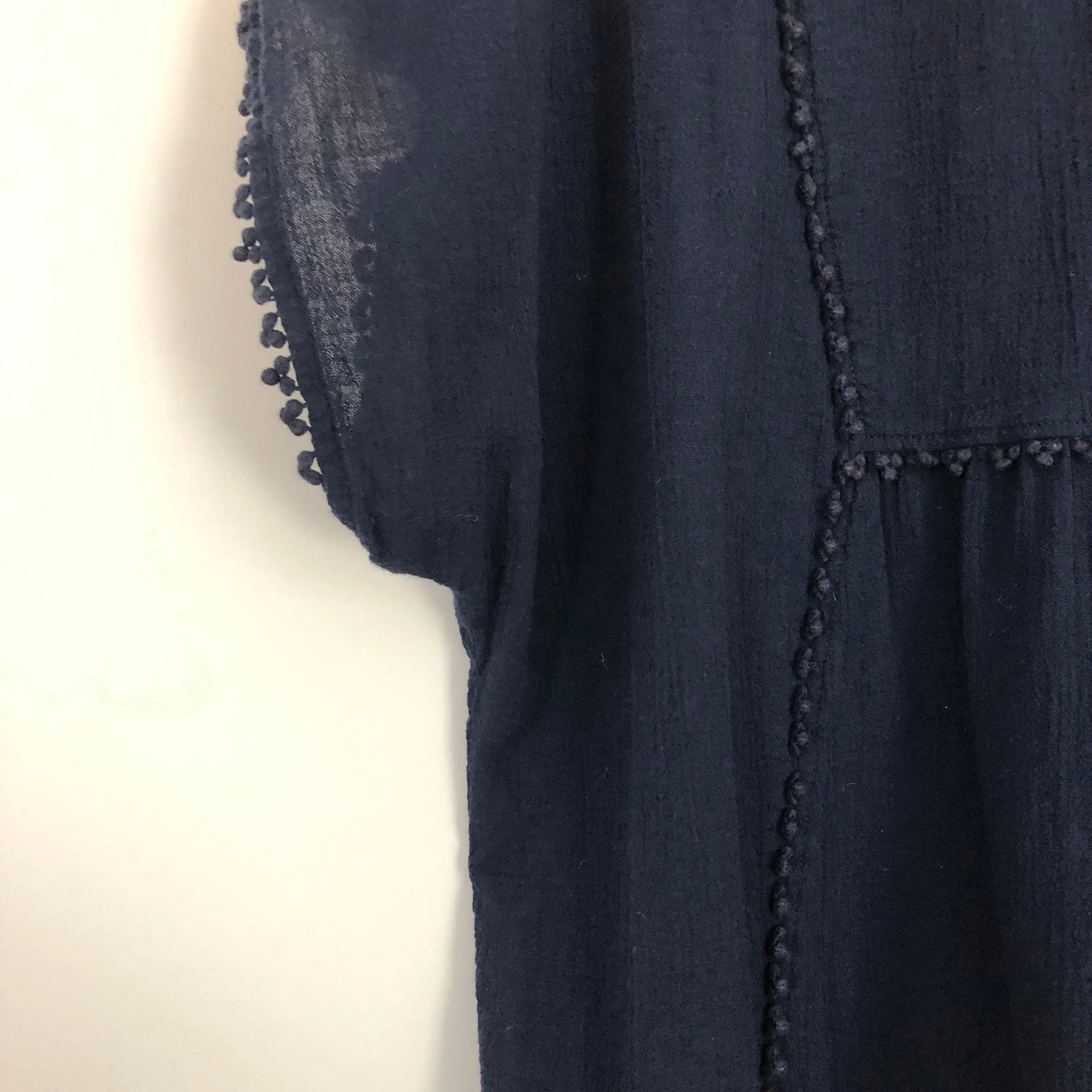J. Crew Tunic Cotton Lace Trim- Size S