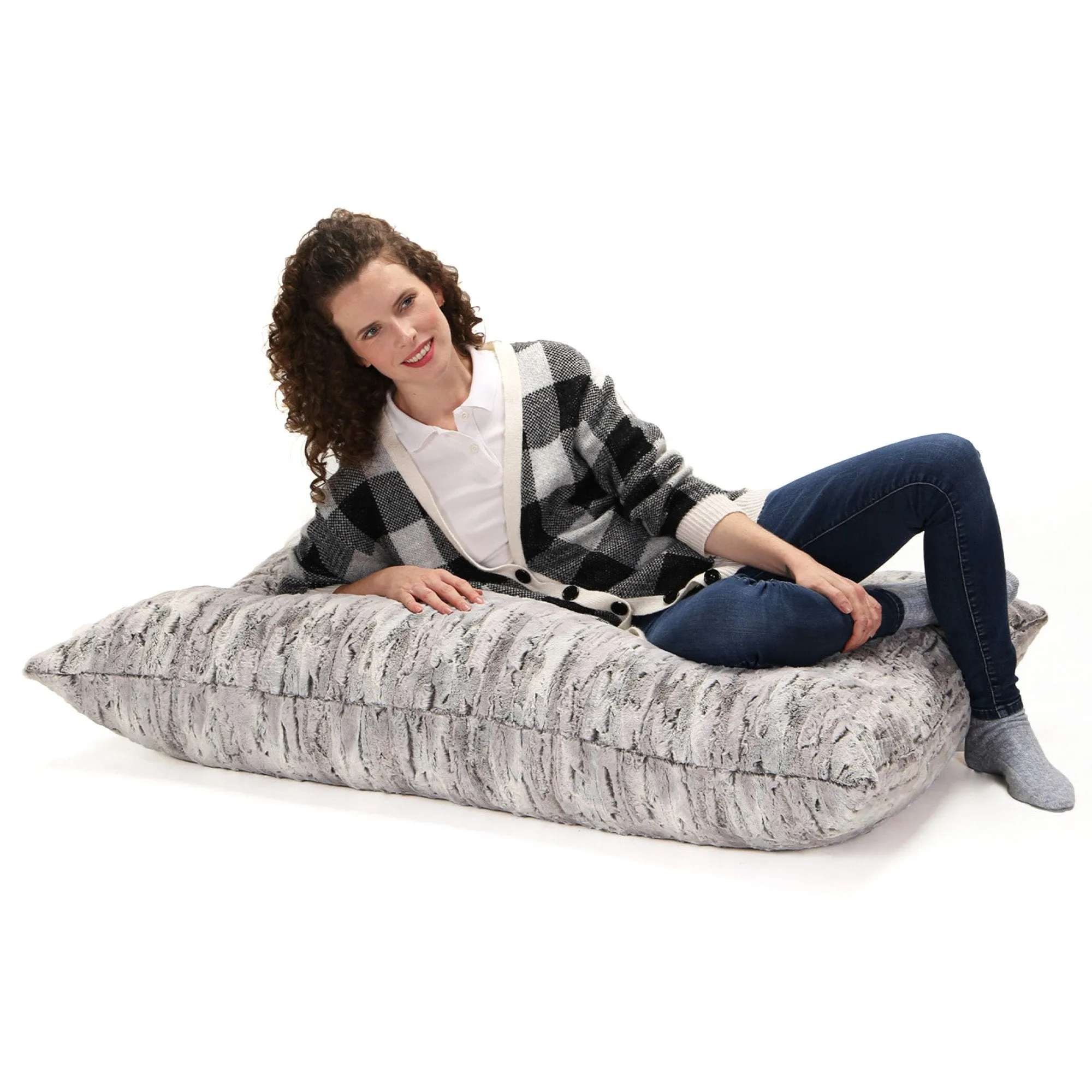 Jaxx Pillow Saxx 3.5' Giant Décor Floor Lux Fur Pillow