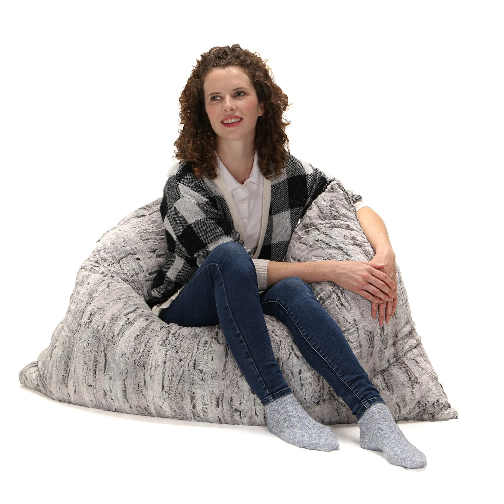 Jaxx Pillow Saxx 3.5' Giant Décor Floor Lux Fur Pillow