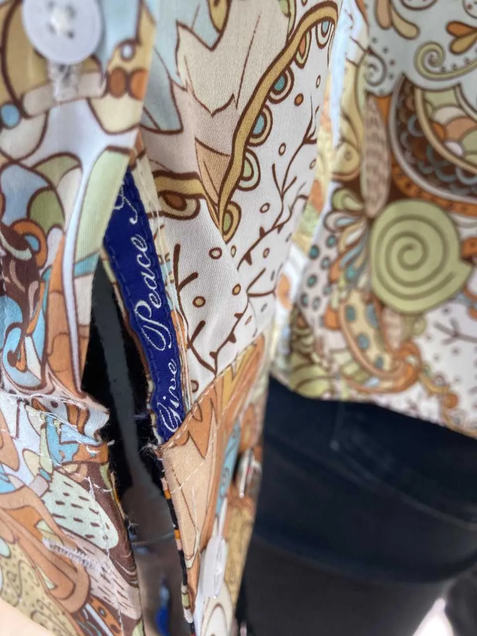 JOHN LENNON Mens Watford Long Sleeve Paisley Shirt - Mustard