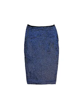 Kaya Midi Sequin Skirt - Midnight