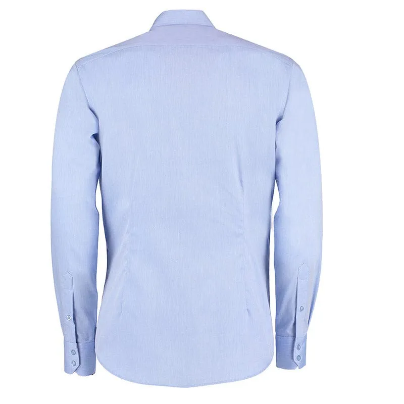 Kustom Kit KK139 Slim Fit Non Iron Oxford Twill Shirt Long Sleeve