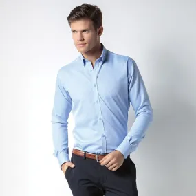 Kustom Kit KK139 Slim Fit Non Iron Oxford Twill Shirt Long Sleeve