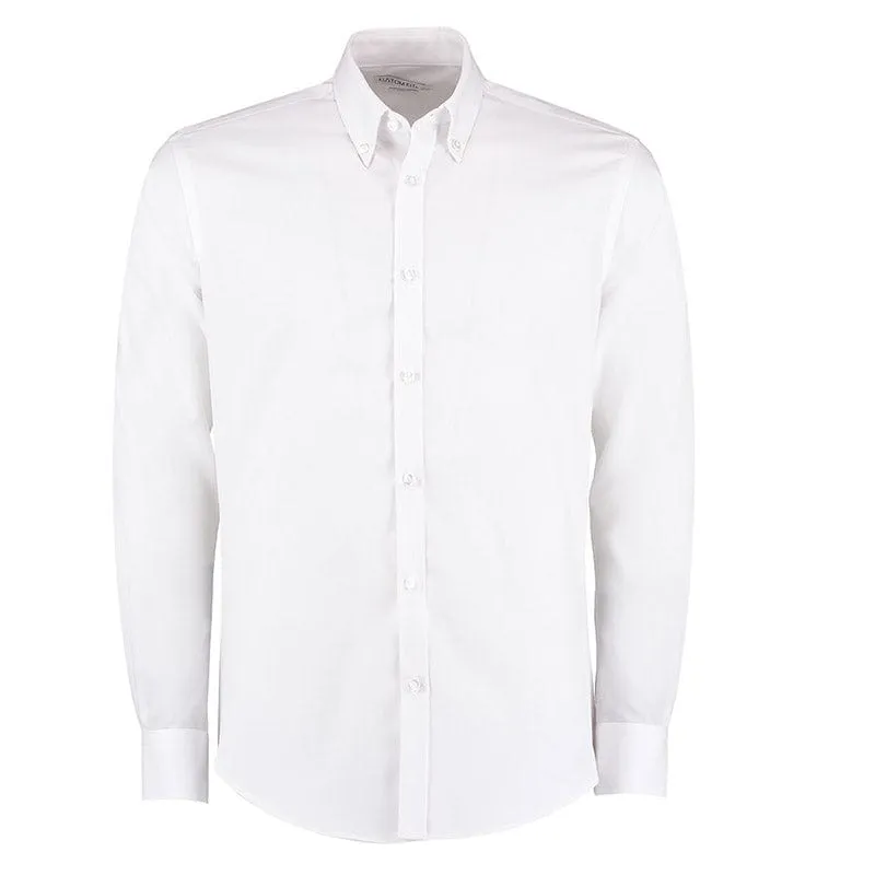 Kustom Kit KK139 Slim Fit Non Iron Oxford Twill Shirt Long Sleeve