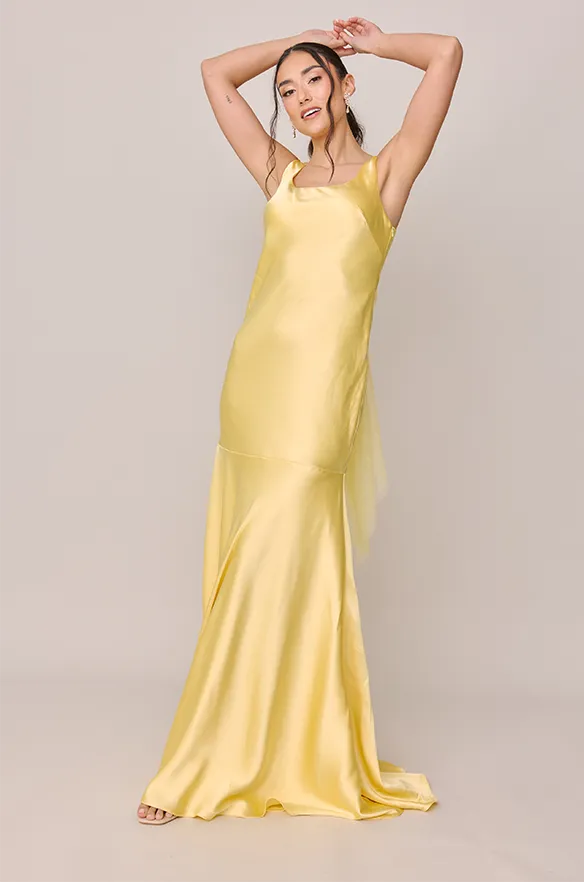 Lana Satin   Tulle Dress | Made To Order