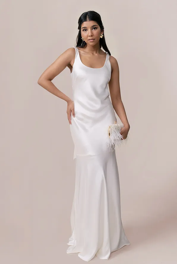 Lana Satin   Tulle Dress | Made To Order