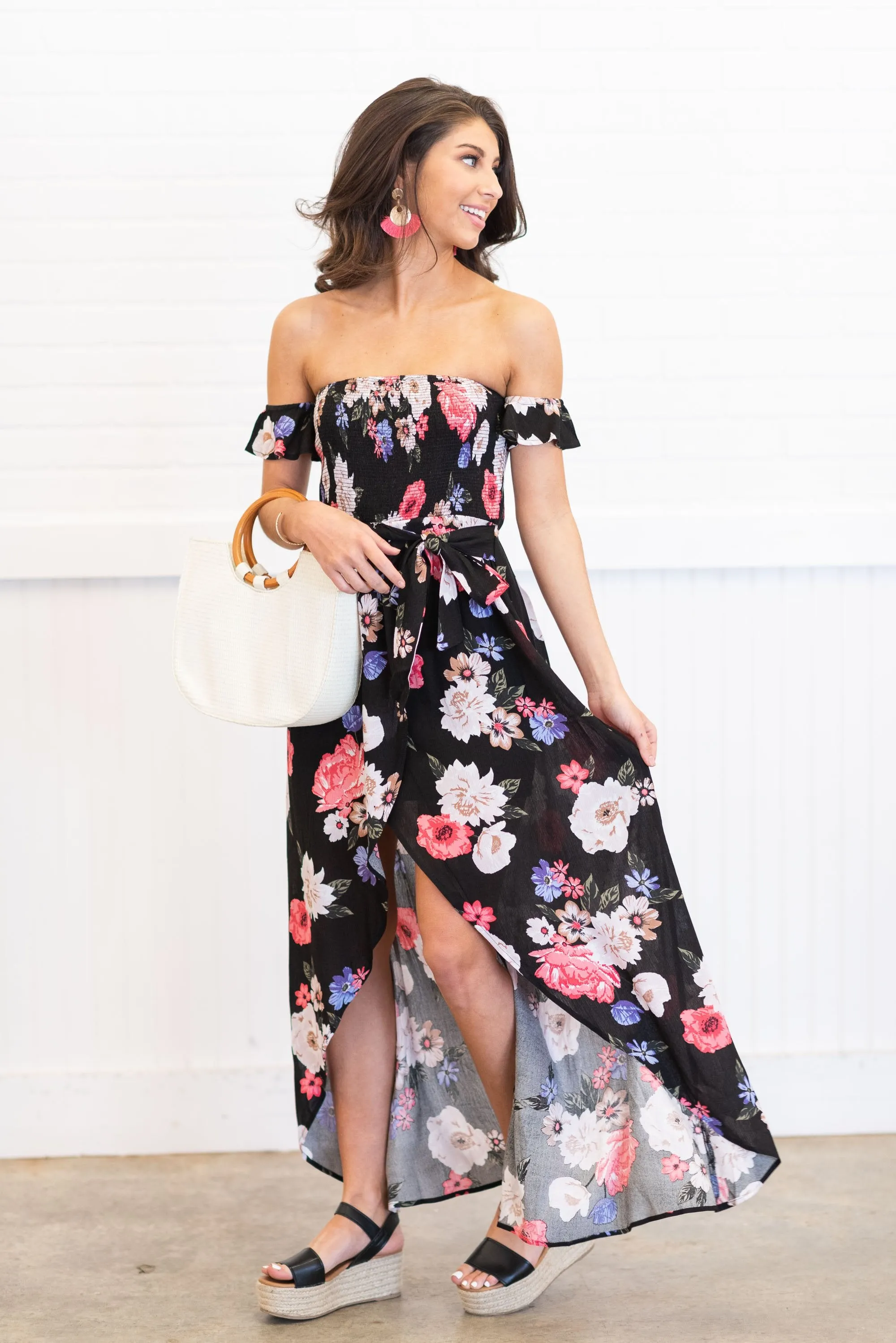Let's Get Away Maxi Dress, Black