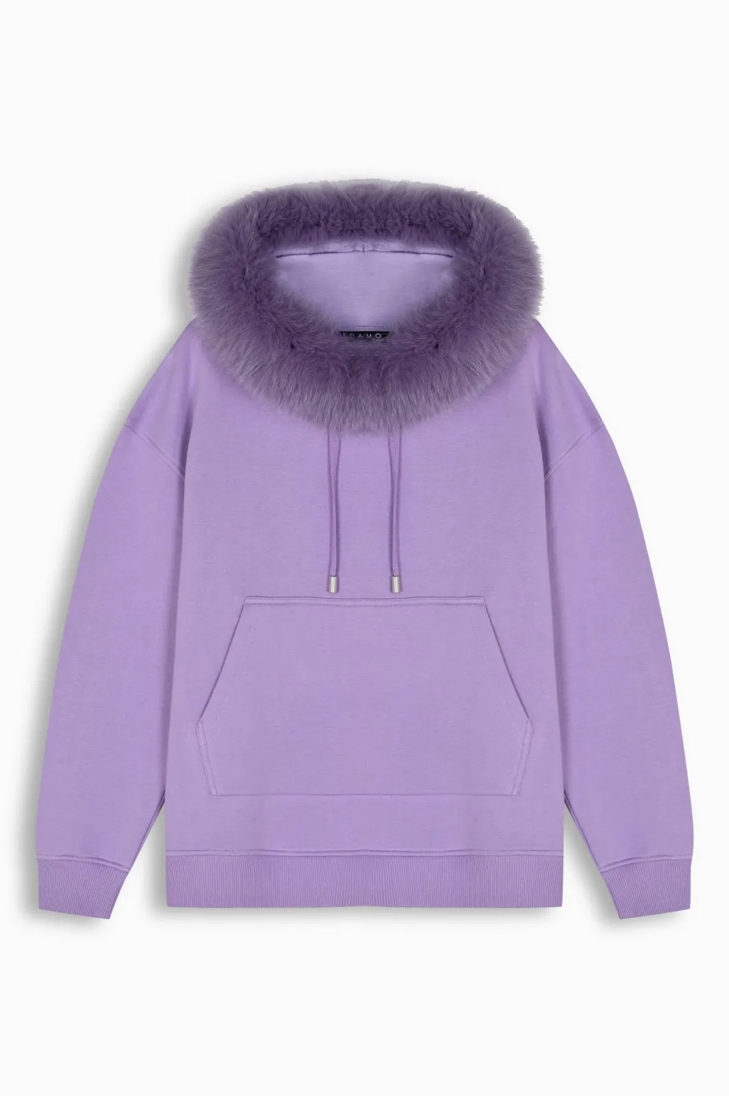Lilac Fox Fur Hoodie