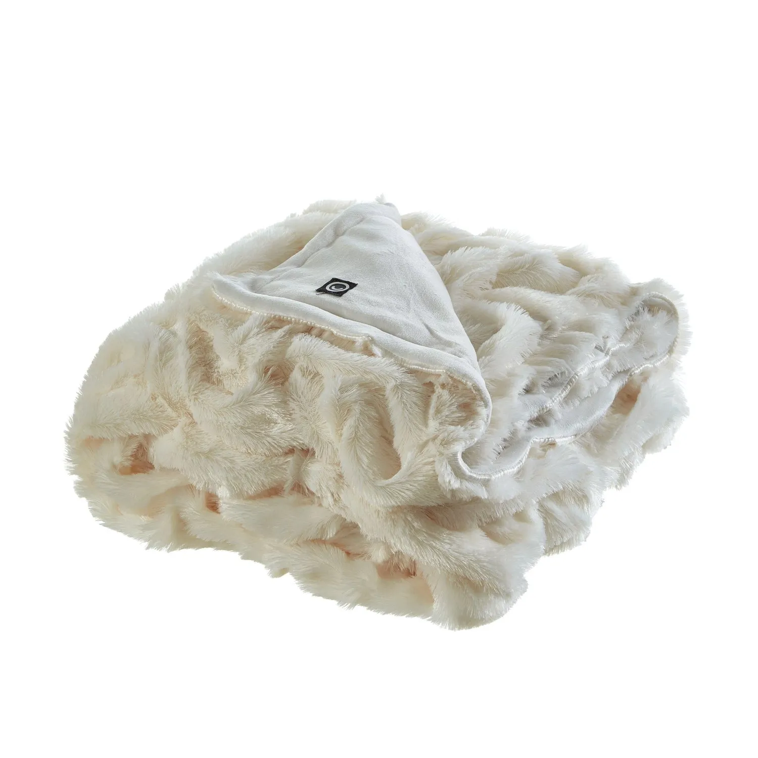 Lmos Stitched Faux Fur Throw