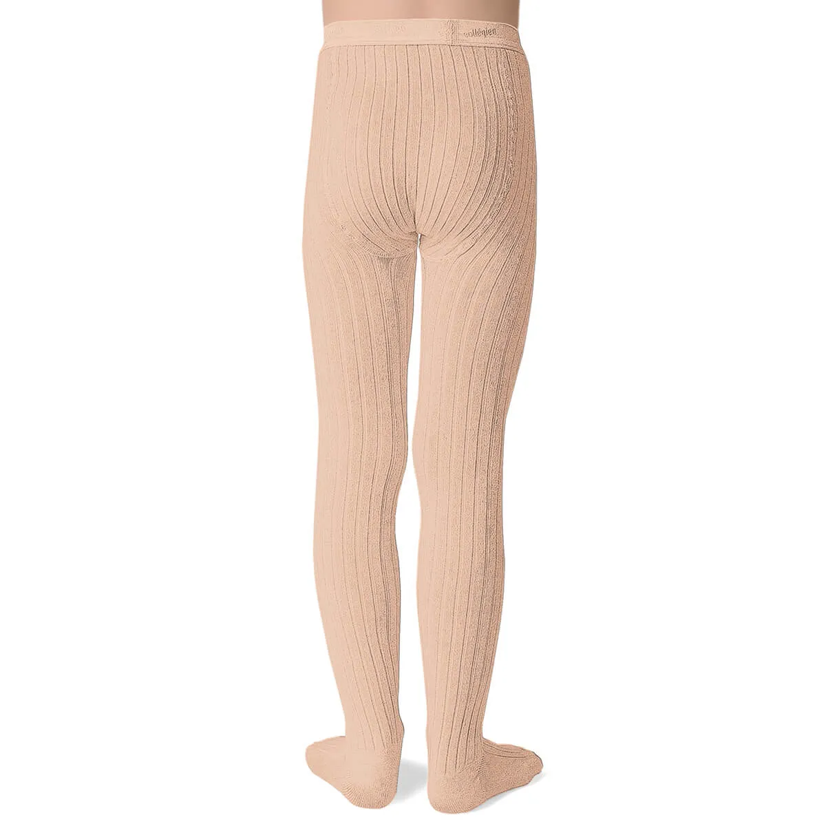 Louise Ribbed Tights in Sorbet by Collegien