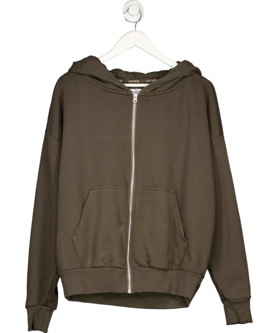 Lounge Underwear Green Zip Up Hoodie UK S