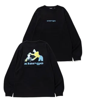 L/S TEE MAKING STICKER BLACK