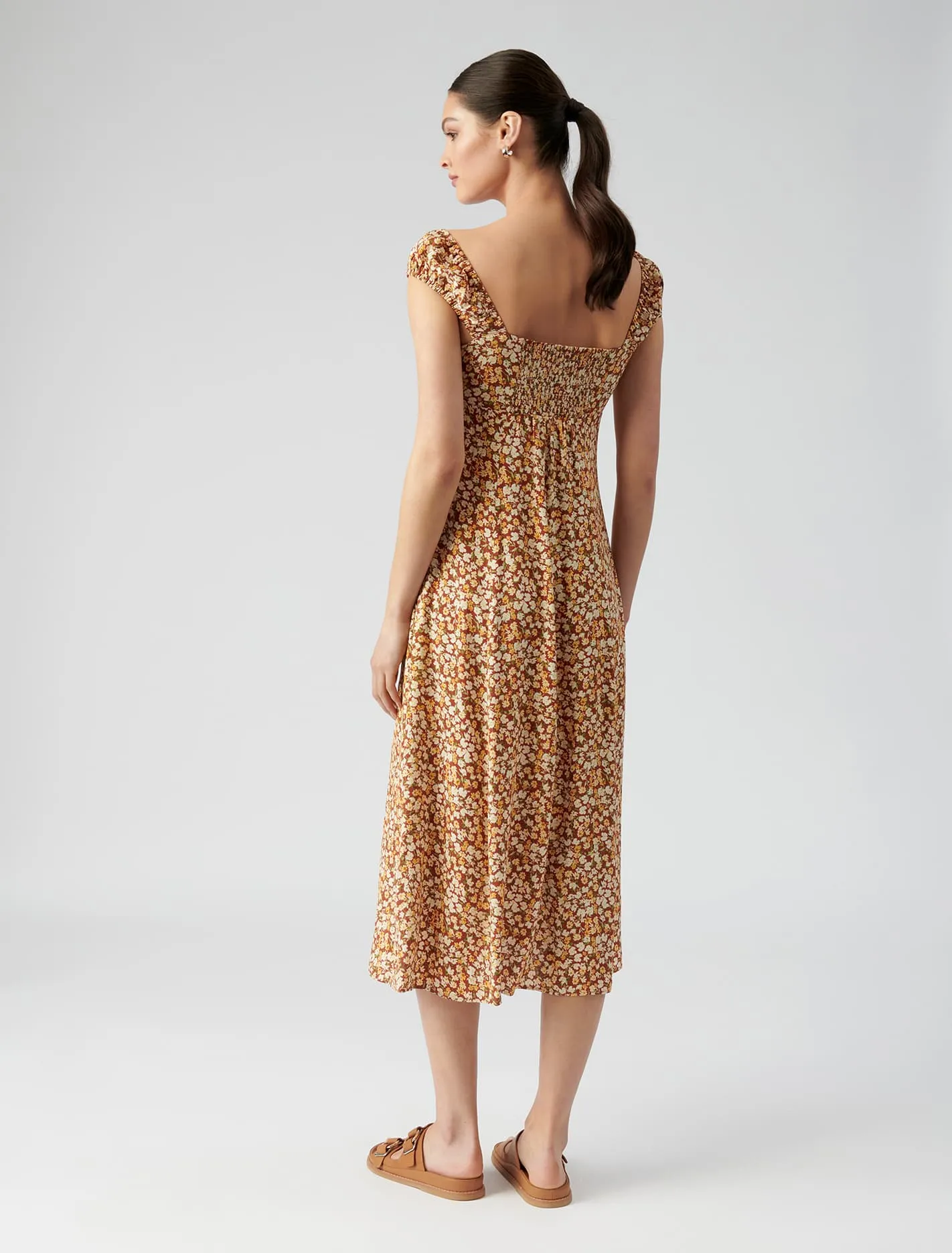 Madi Tie Front Midi Dress