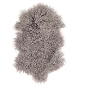 Mongolian | Sheepskin Throw | Light Grey