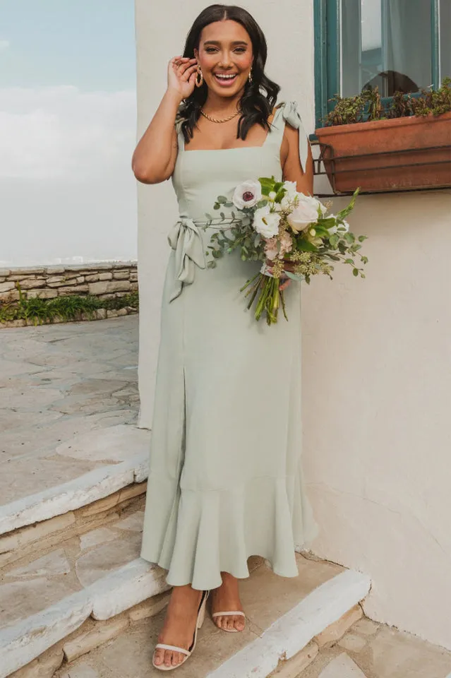 Moonlight Maxi Dress - Light Green