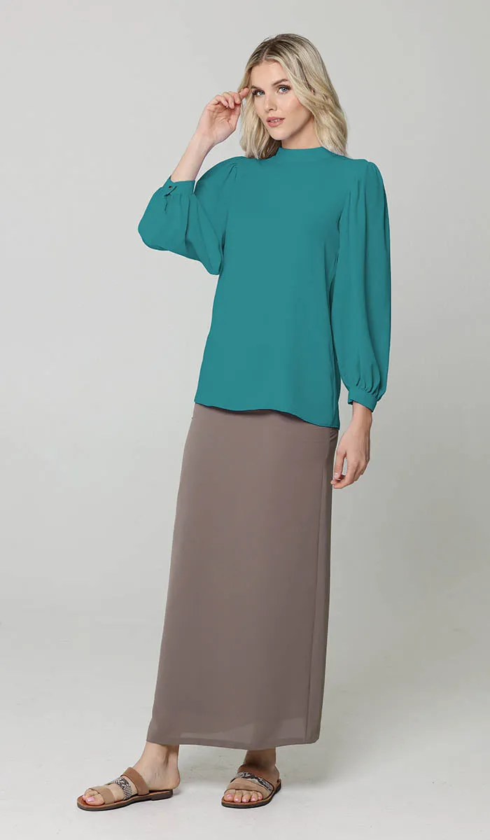 Nariman Essential Everyday Blouse - Forest- Final Sale