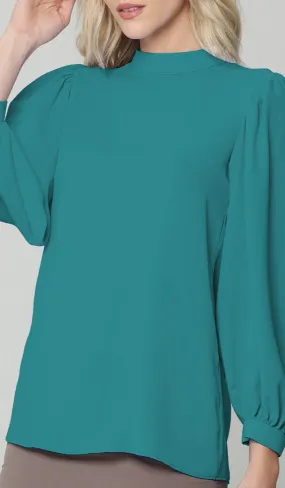 Nariman Essential Everyday Blouse - Forest- Final Sale