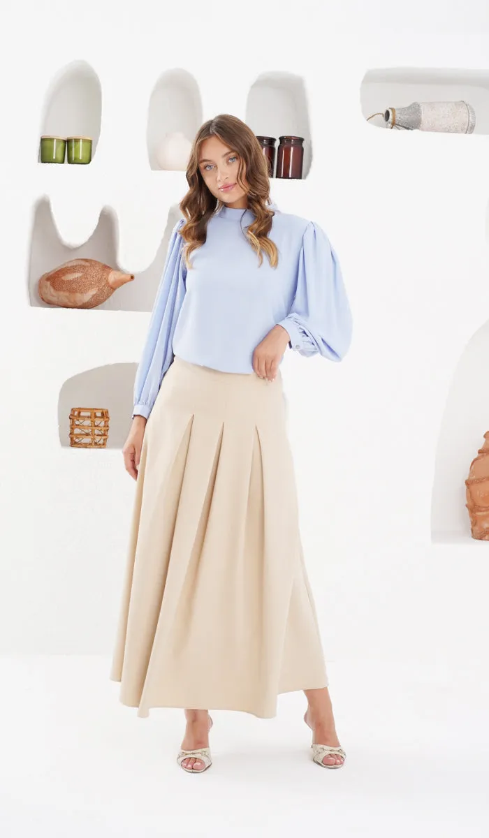 Nariman Essential Everyday Blouse - Powder Blue - Final Sale