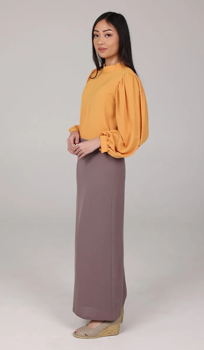 Nariman Essential Everyday Blouse - Saffron - Final Sale
