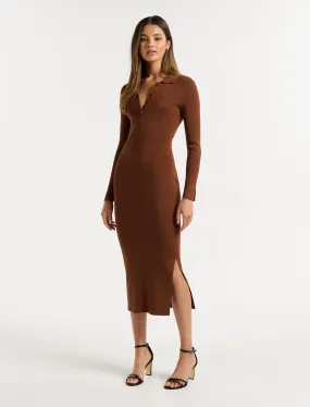 Natalia Collar Knit Dress