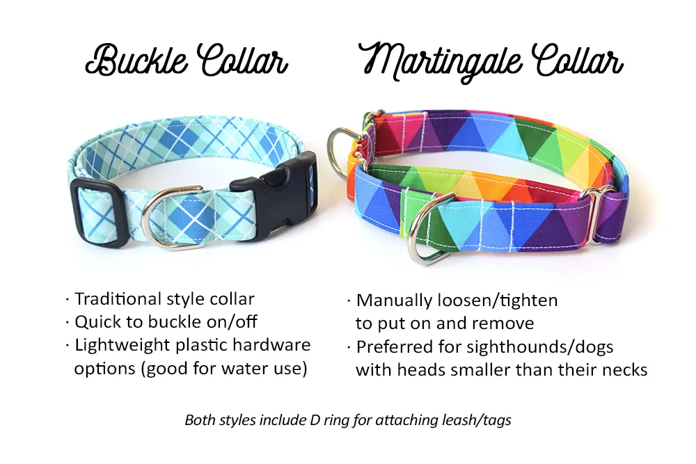 Navy Blue Multicolor Southwest Tribal Dog Collar