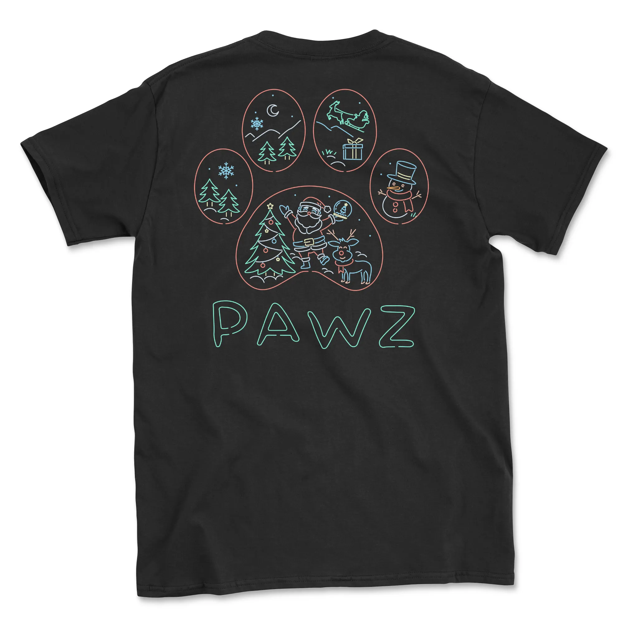 Neon Christmas (Adult Short Sleeve T-Shirt)