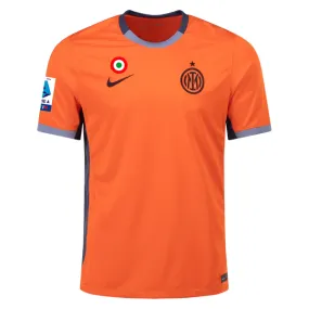 Nike Inter Milan Third Jersey w/ Serie A   Copa Italia Patches 23/24 (Safety Orange/Thunder Blue)