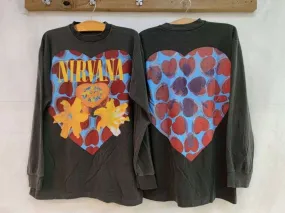 Nirvana Heart-Shaped Box Long Sleeve T-Shirt: Vintage Grunge Style with Iconic Graphic