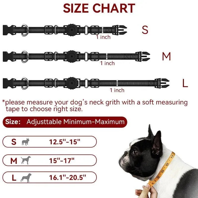 Nylon Airtag Protective Pet Collar
