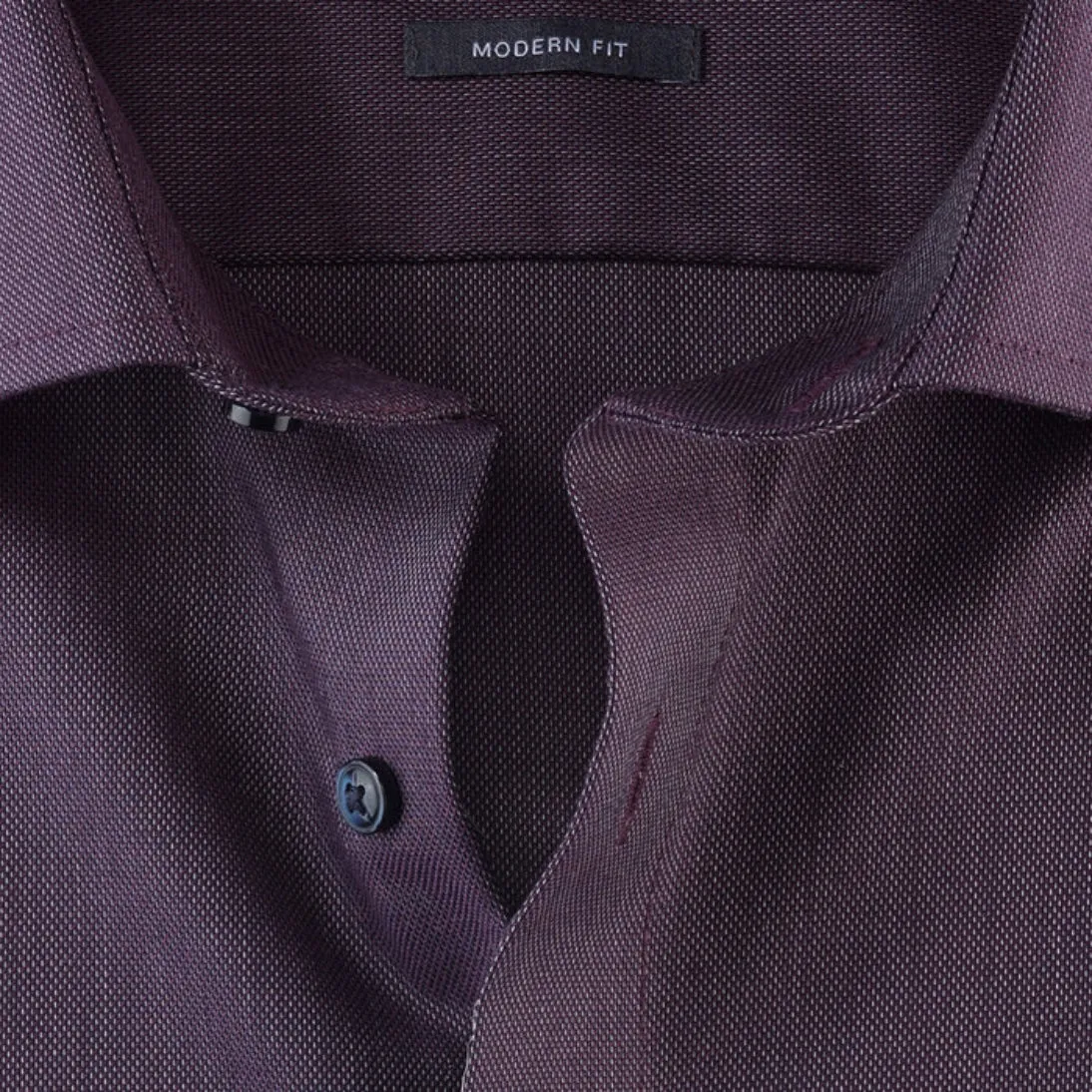 Olymp Pure Cotton Non-iron Luxor Twill Formal Shirt 1226 Aubergine
