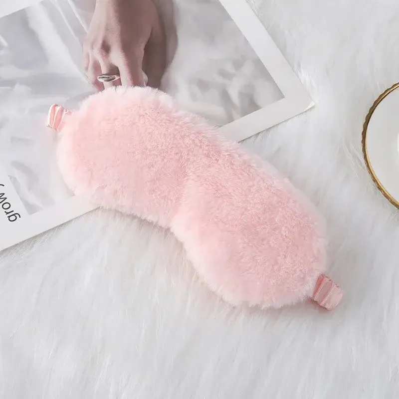 Personalized Plush Fur Eye Mask