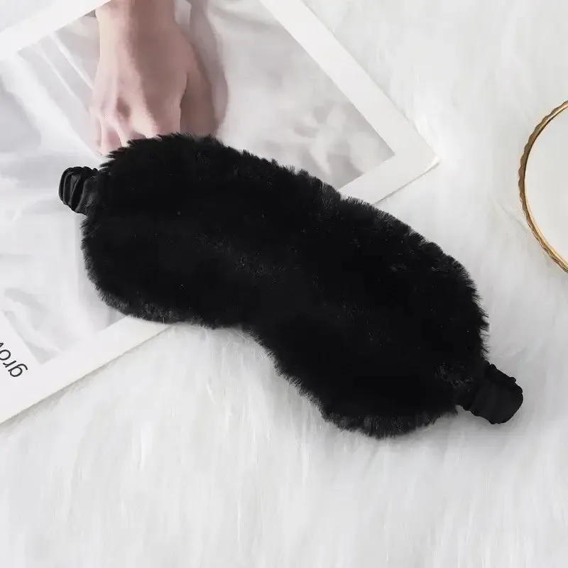 Personalized Plush Fur Eye Mask