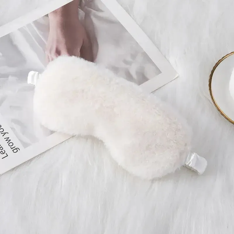 Personalized Plush Fur Eye Mask