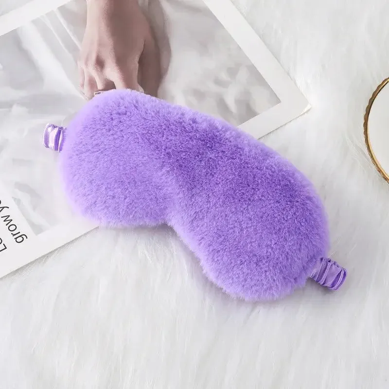 Personalized Plush Fur Eye Mask