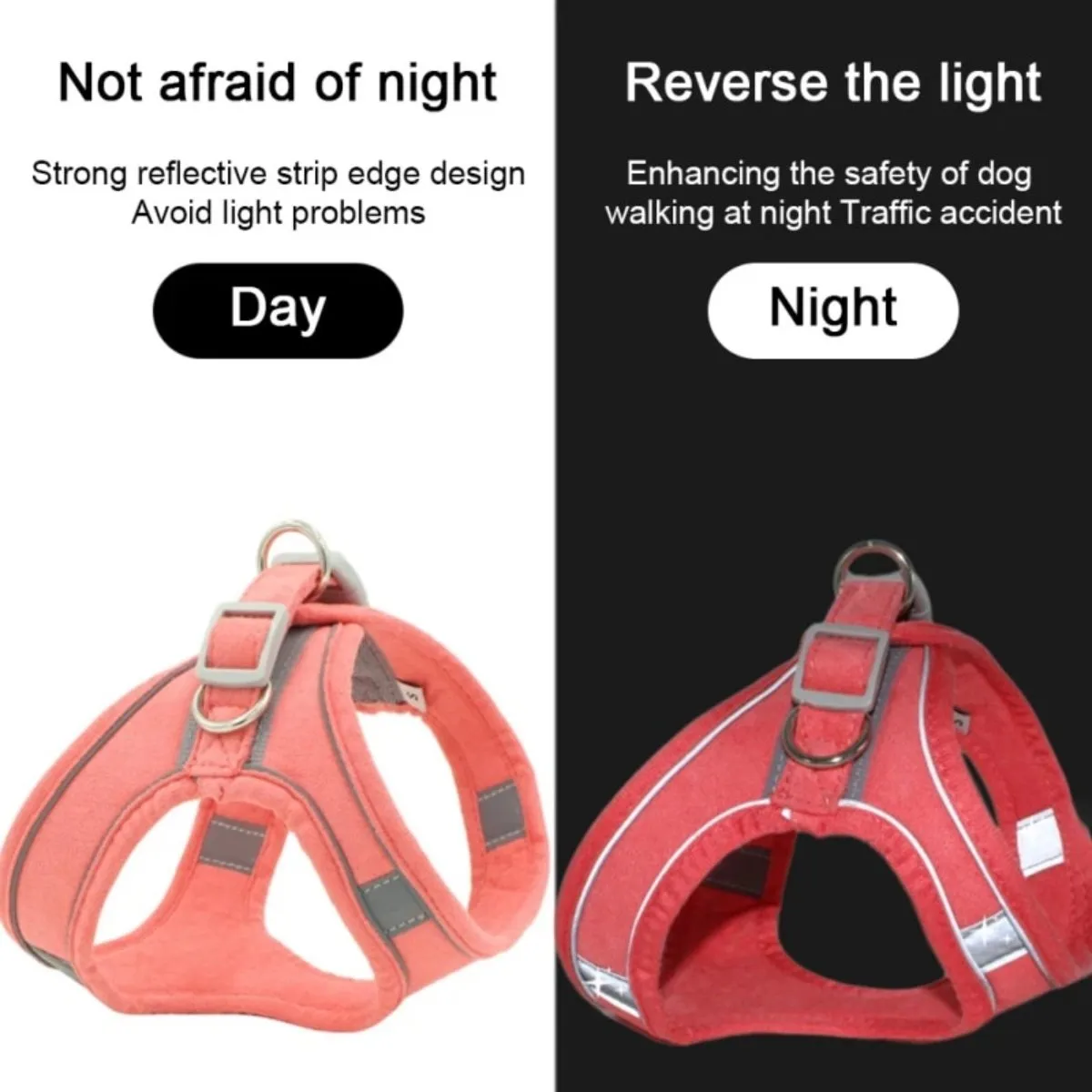 Pet Adjustable Reflective Chest Harness