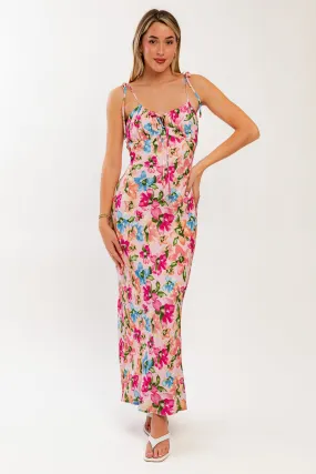 Pink Blossom Maxi Dress