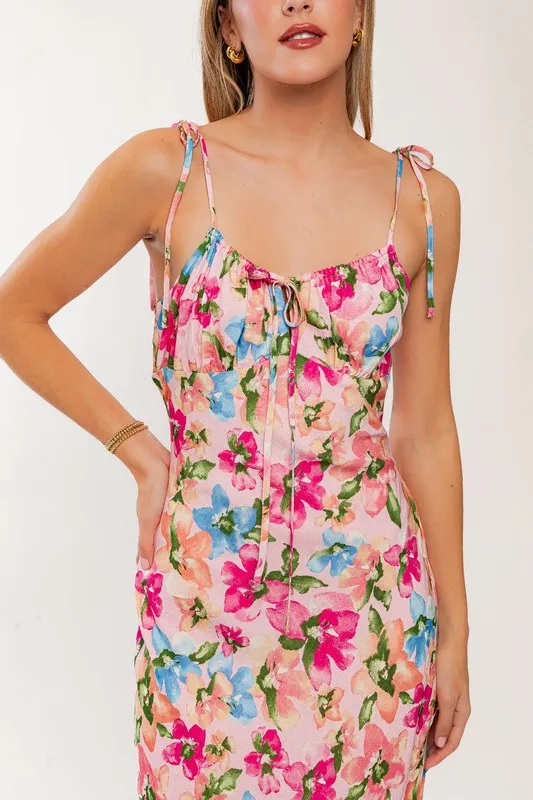 Pink Blossom Maxi Dress