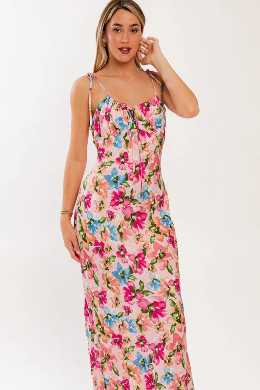 Pink Blossom Maxi Dress