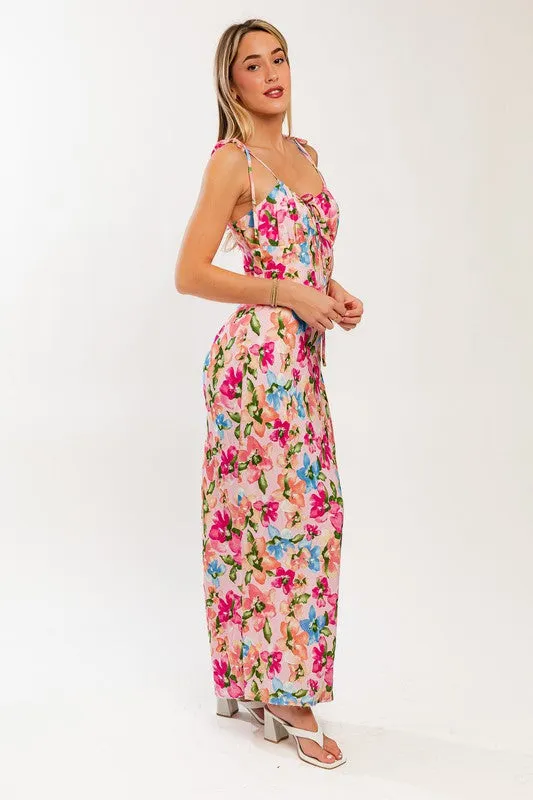 Pink Blossom Maxi Dress