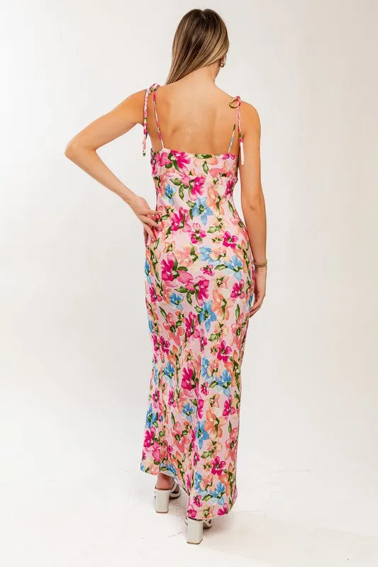 Pink Blossom Maxi Dress