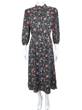 Rachel Zoe, Women's Floral Midi Dress, Brown/Multi, Size 4