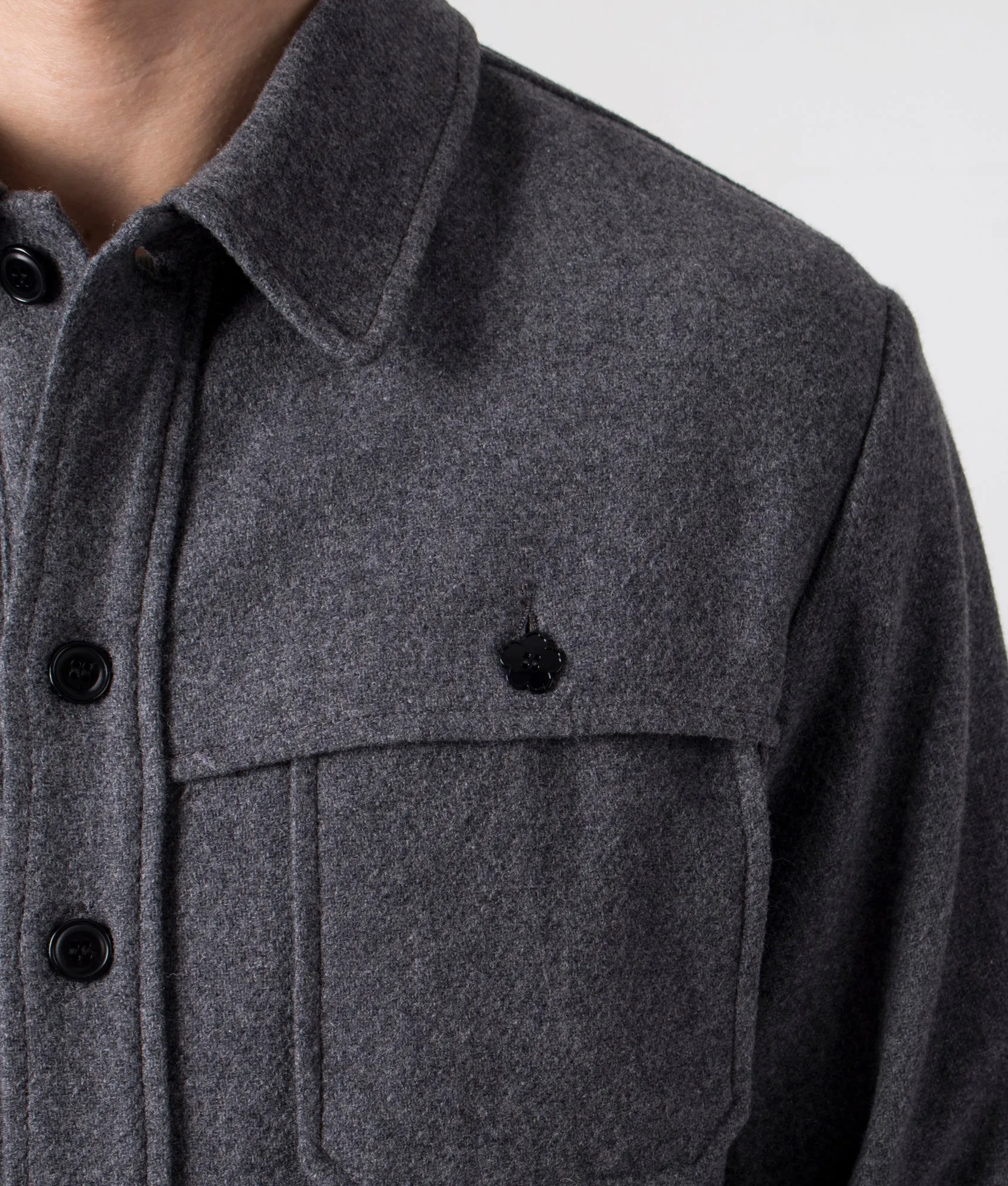 Relaxed Fit Smart Wool Overshirt