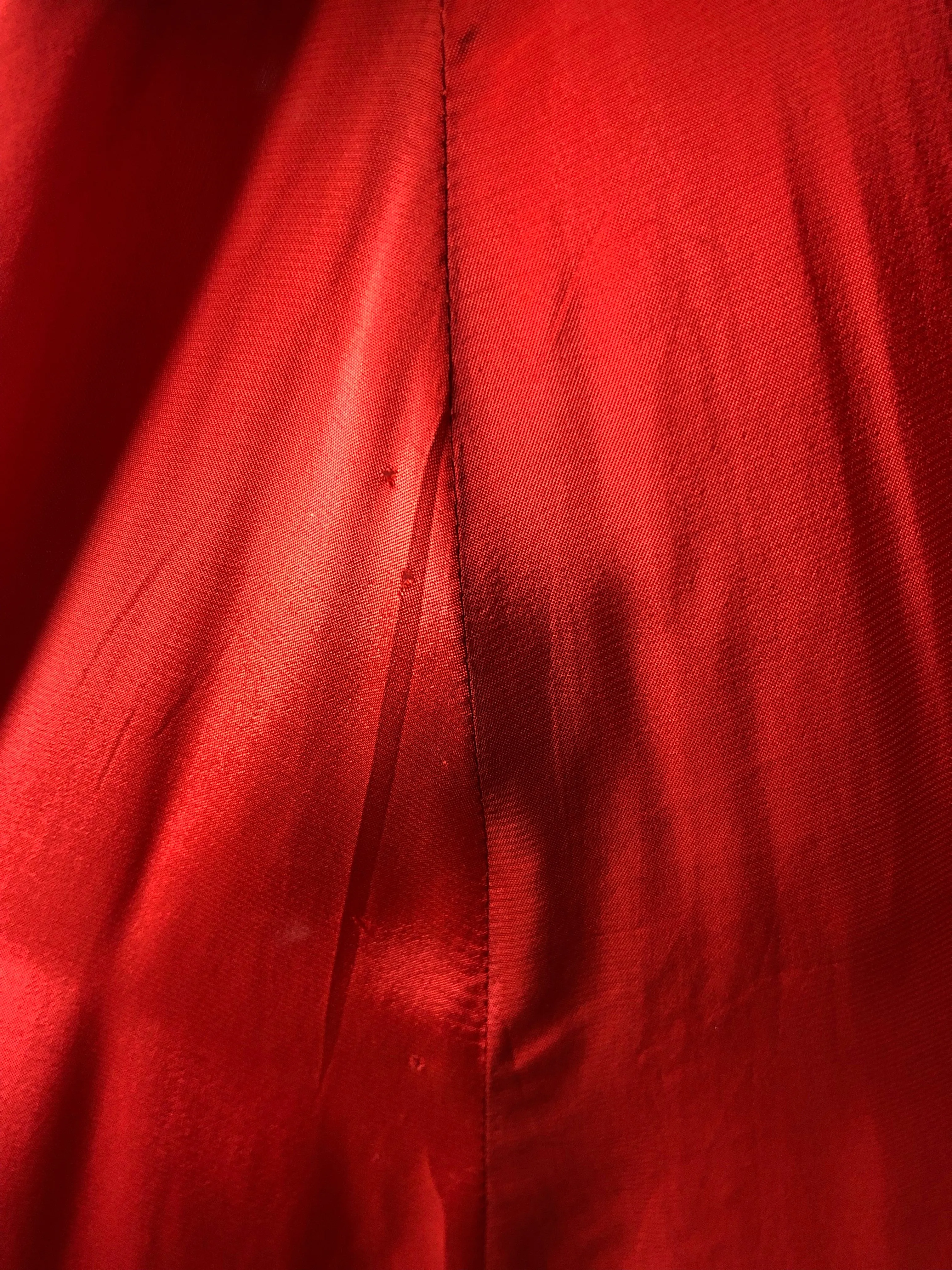 Reserved Thea Porter Red Sequin Chiffon Caftan