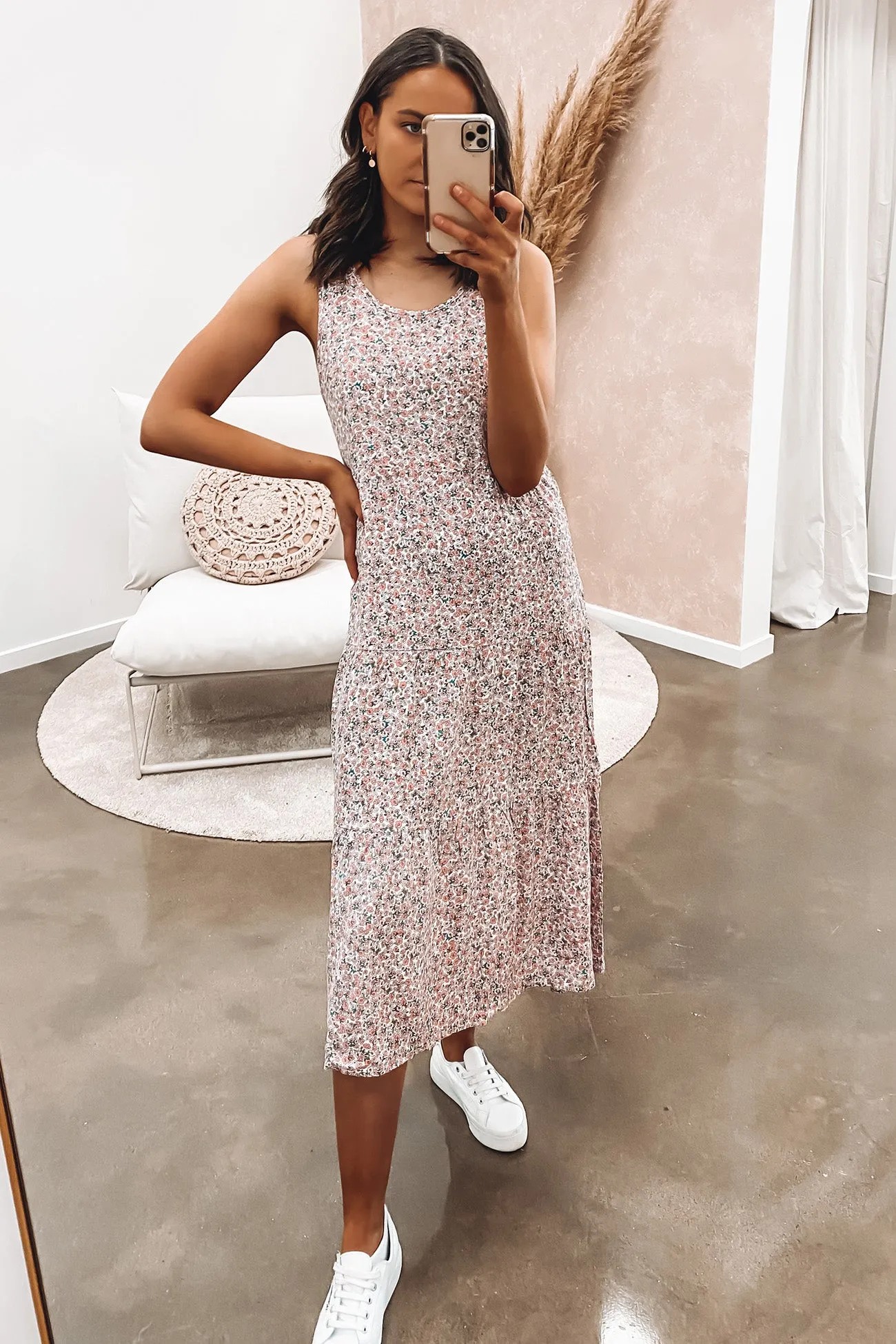 Rosa Midi Dress Print